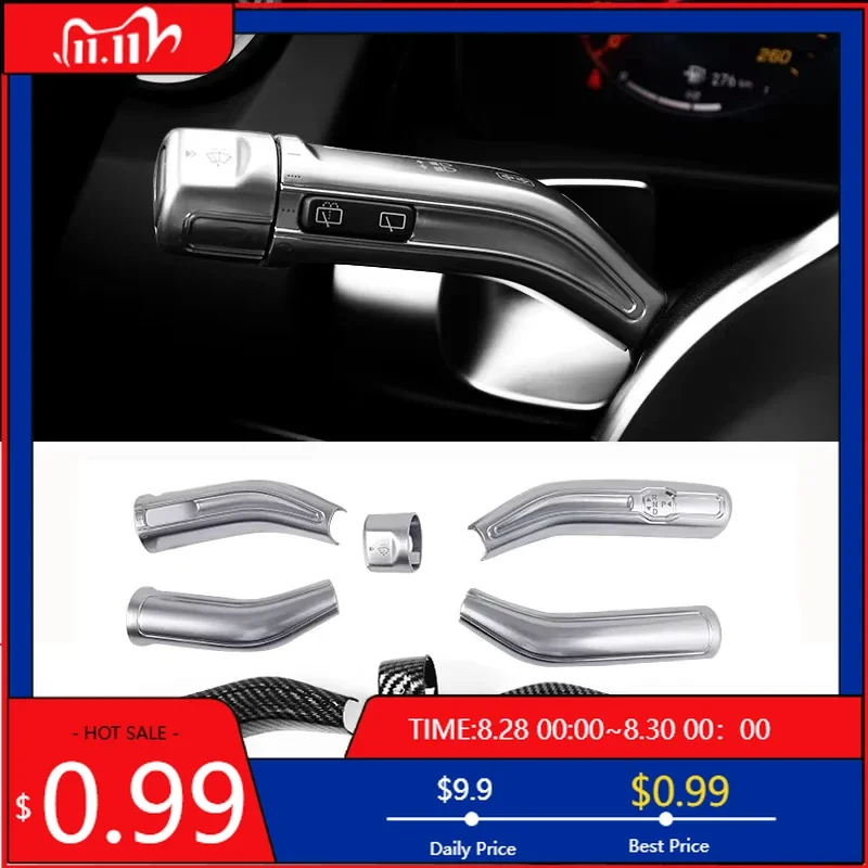 

Интерьерные наклейки Автомобильная наклейка для Mercedes Benz A B CLA GLB GLA Class W177 W247 C118 X247 H247 Рычаг переключения передач Стеклоочиститель Крышка Накладка