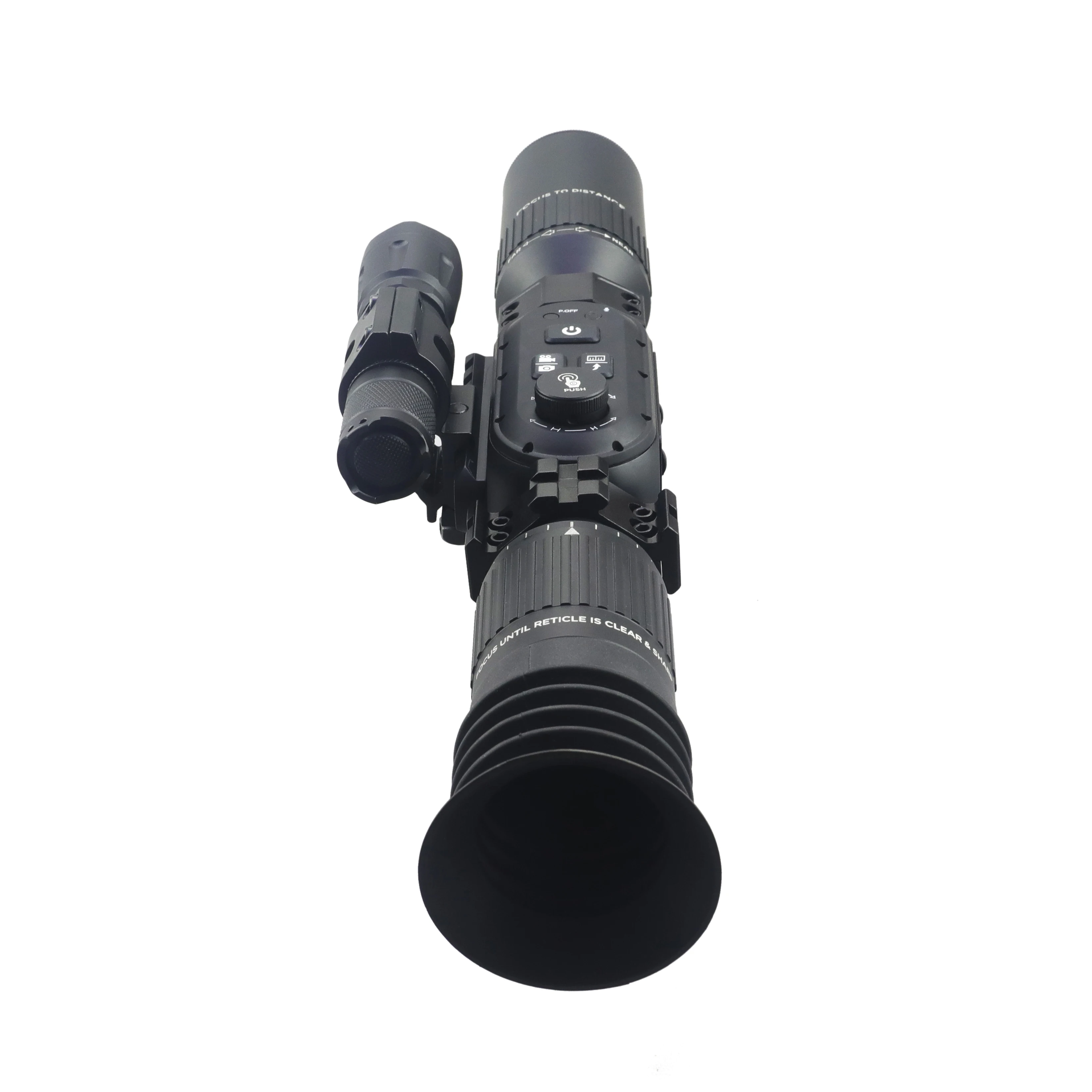 Spike Optics 4K Digital Auto Night Vision Scope con linterna para uso diurno y nocturno