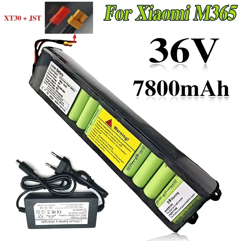 

36V For Xiaomi M365 electric scooter Replace battery with built-in BMS protection, long range 7800mAh lithium-ion battery pack
