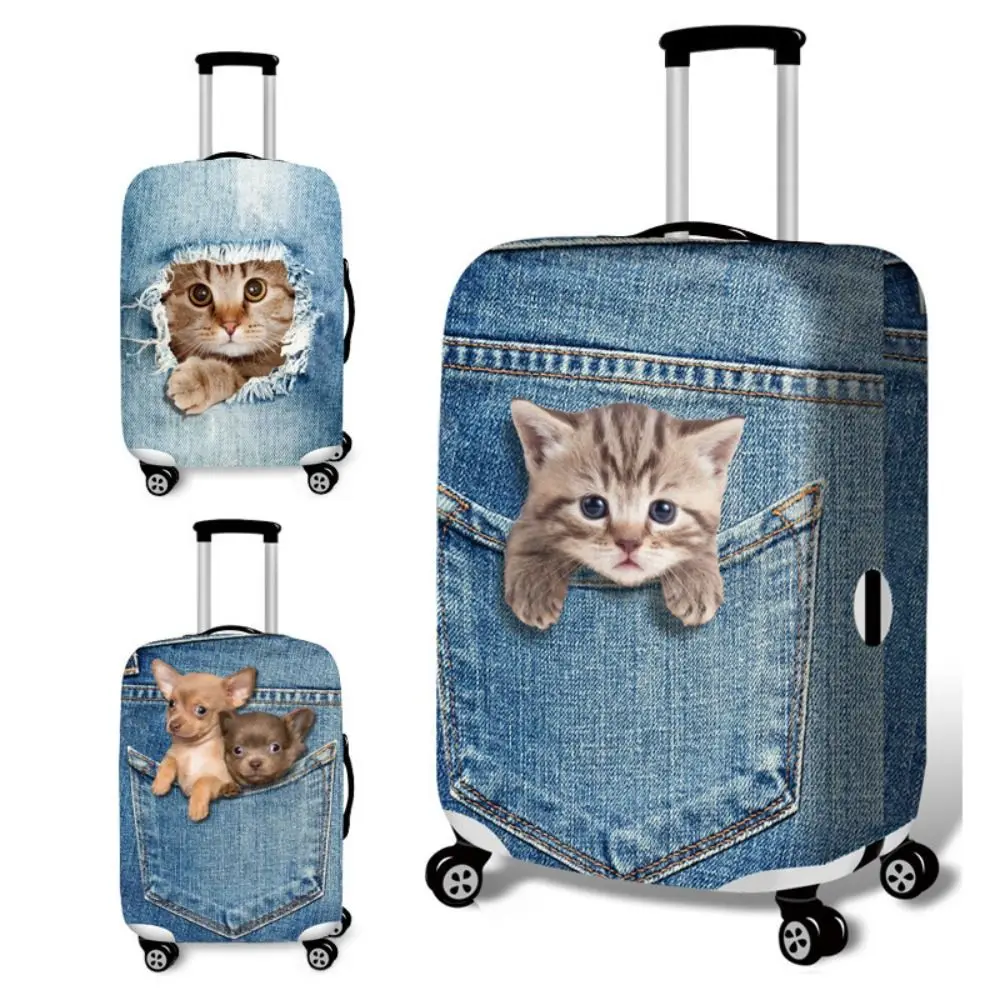 For 18-32 Inch Trolley Suitcase Dust Cover Travel 3d Animal Pattern Luggage Protective Cover