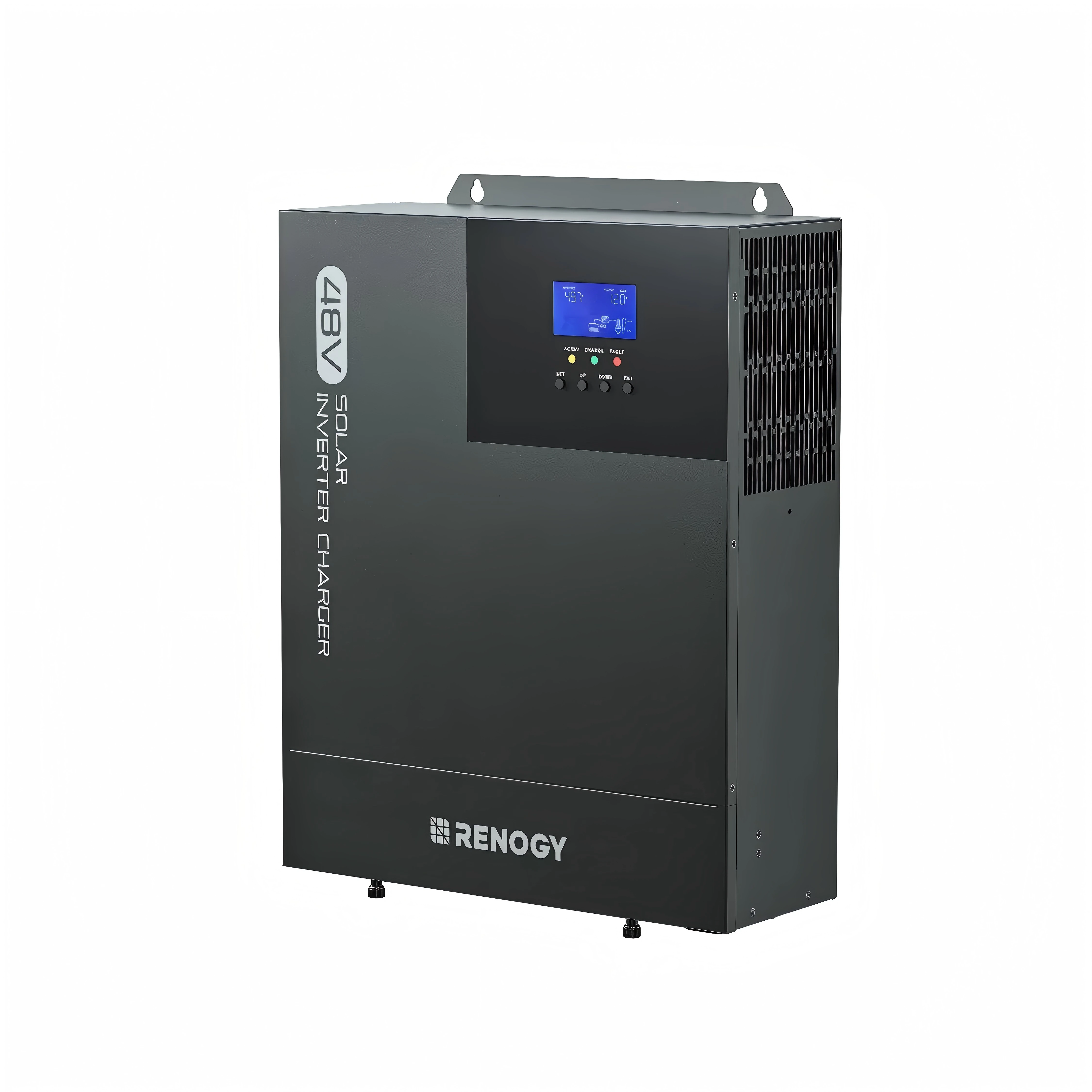 Renogy 3500W Hybrid Solar Inverter Charger, 48V DC To 120V AC Pure Sine Wave Inverter With Built-in 80A MPPT Charge Controller, All In One For Home Energy Storage, Off-Grid