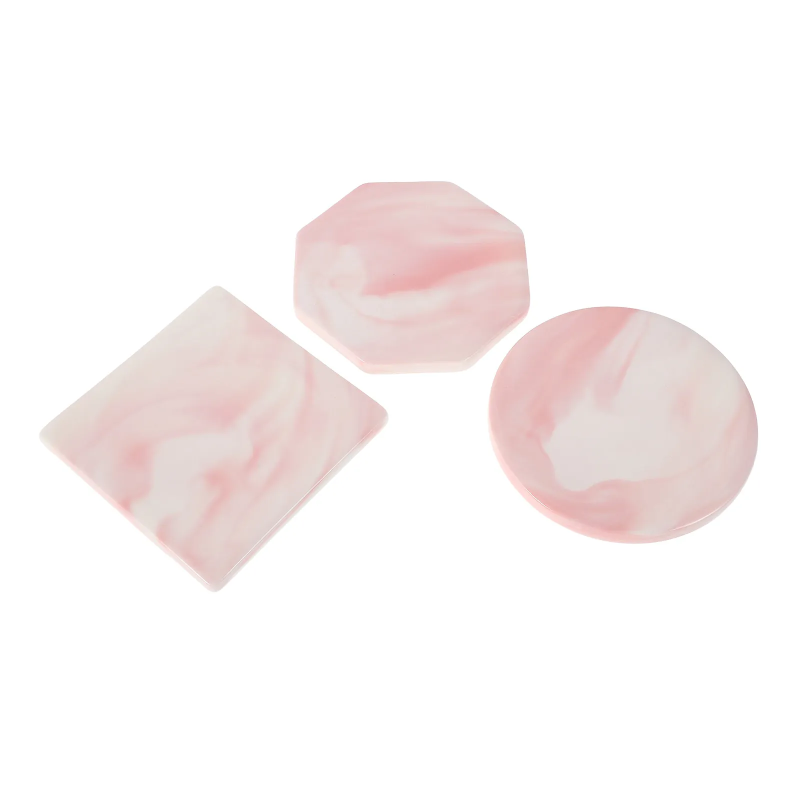 3Pcs Fireproof Ceramic Wax Seal Pad Marble Pattern Backing Board Stamp Seal Wax Plate Mat Home Office Use Drink Coaster for Home
