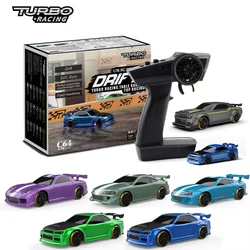 Turbo Racing 1:76 C64 C63 C62 C61 C65 Drift RC Auto Con Giroscopio Radio Completamente Proporzionale Giocattoli di Controllo Remoto RTR Kit Per Bambini/Adulti