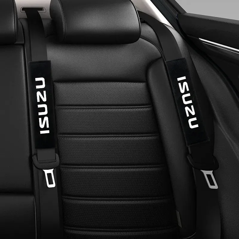 2Pcs Car Safety Belt Shoulder Cover Pad Plush Seat Belt Shoulder for Isuzu D-MAX D MAX Dmax I II WFR VAN NFR  Auto Accessories