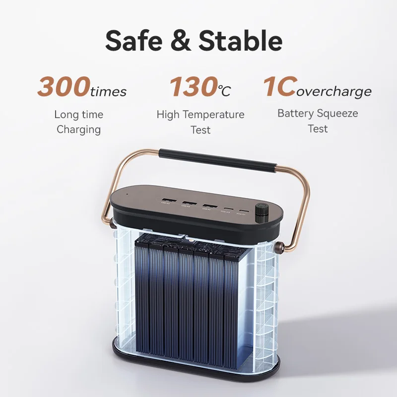 MOVESPEED-Banque d'alimentation de grande capacité, station d'alimentation à charge rapide PD, banque d'alimentation légère pour camping en plein air, S80, 80000mAh, 100W