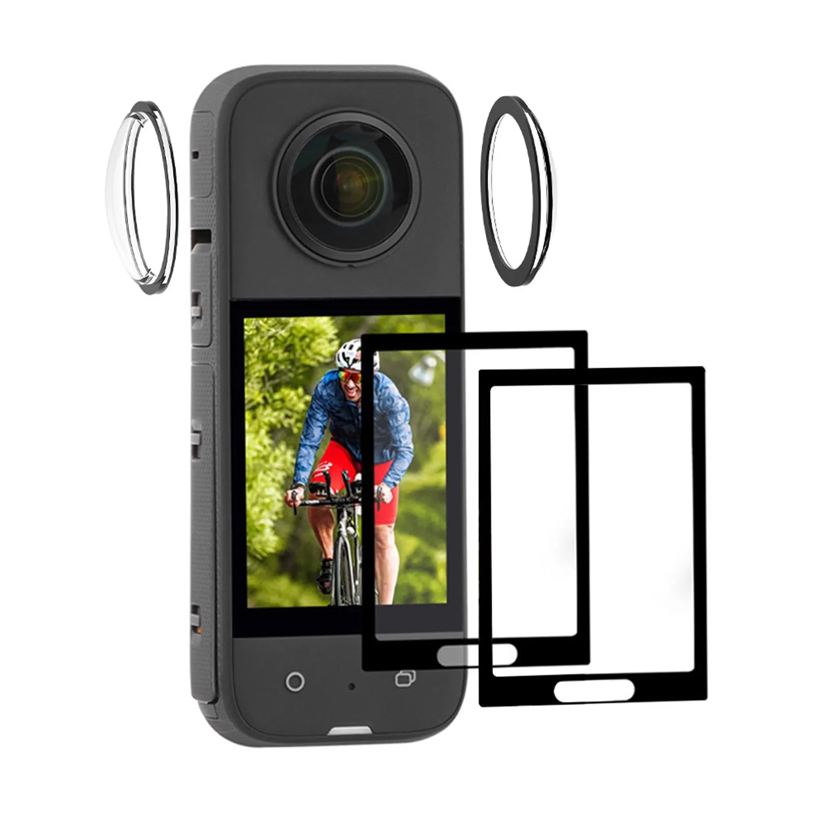 

Детали камеры, набор пленки для экрана, твердость 9H, антибликовая технология для камеры Insta360X3, полиэстер, закаленное стекло, новинка