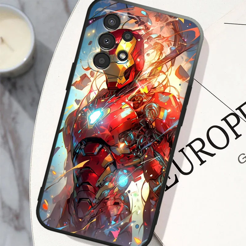 جراب هاتف أسود ناعم من Marvel Ion Man ، sabmason A31 ، 32 ، 33 ، 34 ، 35 ، 42 ، 50 ، 51 ، 52 ، 53 ، 54 ، 55 ، 60 ، 70 ، 71 ، 72 ، 73 ، 80 ، 90 ، 91 #5