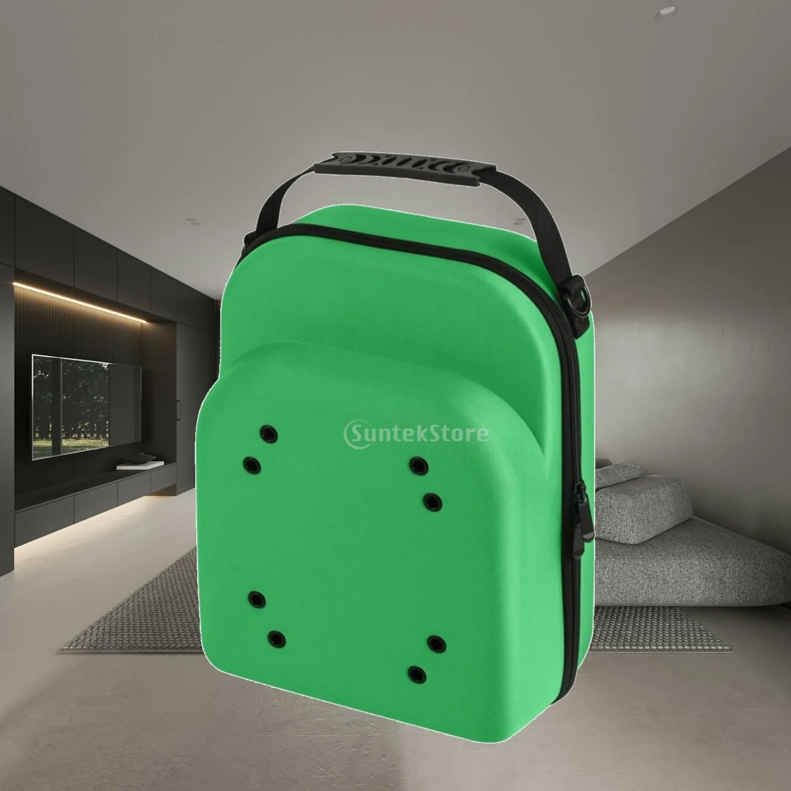 Baseball Cap Travel Box with Shoulder Strap and Top Handle Pressure Resistant EVA Hat Protector