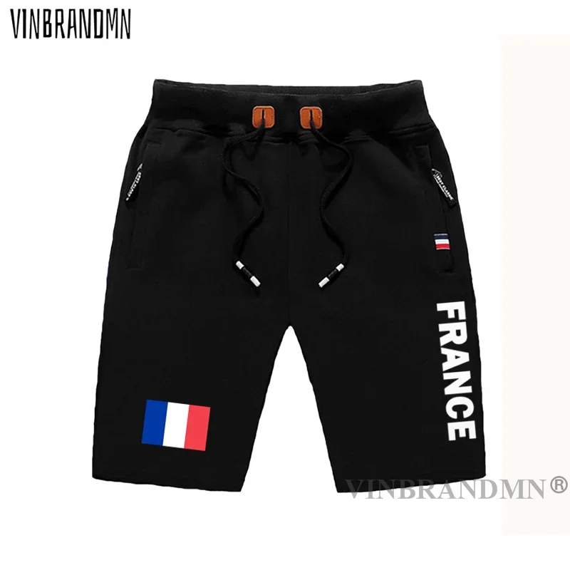 France French Republic mens shorts beach new men's board shorts flag workout zipper pocket sweat bodybuilding FRA 2021 casual