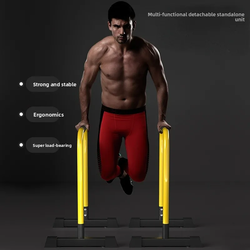 Adjustable Split Parallel Bars Dip Stand Indoor Outdoor Home Fitness Equipment for Pull Up Arm Muscle Bodyweight Strength