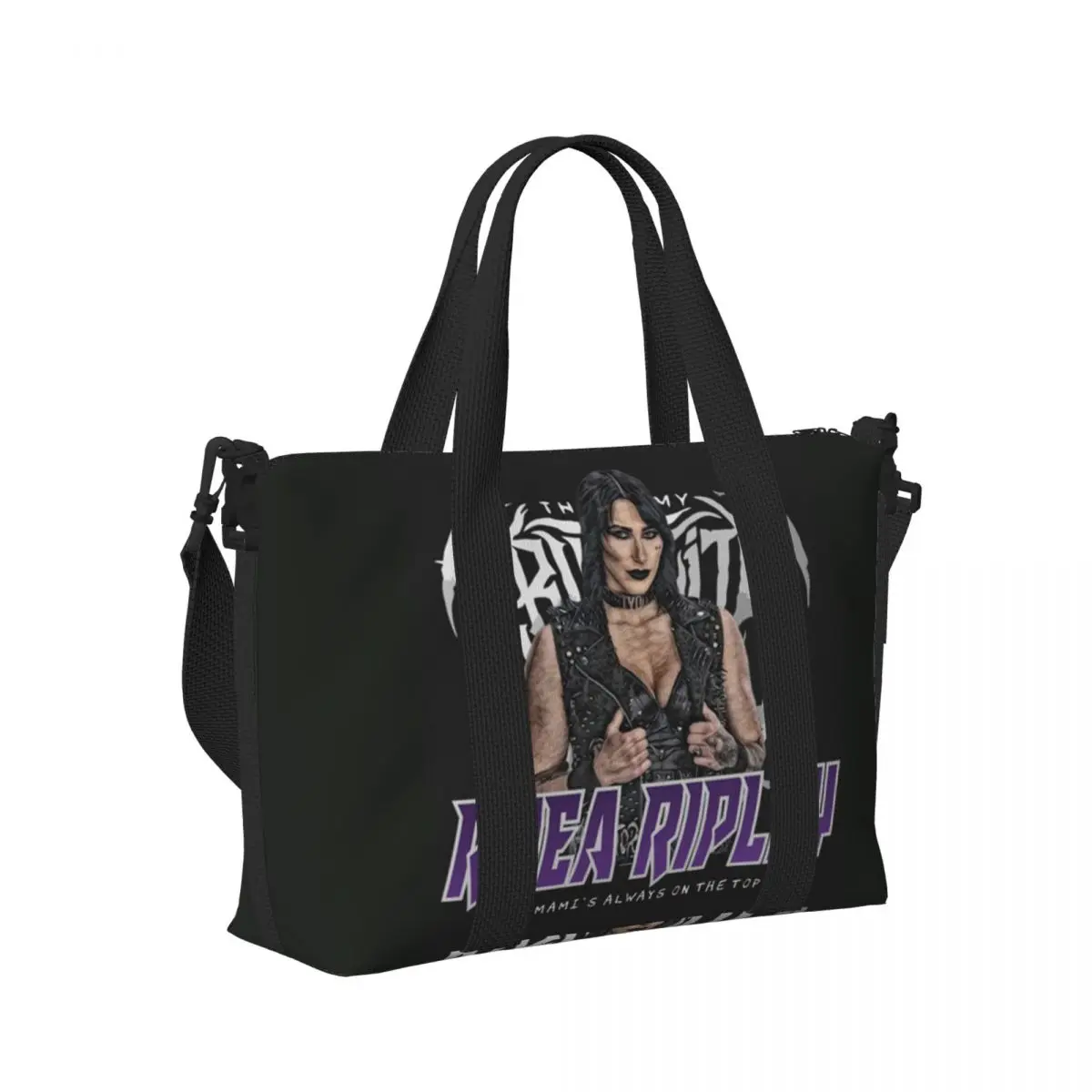

Rhea Ripley Mami's On Top Beach Travel Bag Large Capacity Tote Bags for Gym Yoga Women Shopping Duffle Shoulder Bag