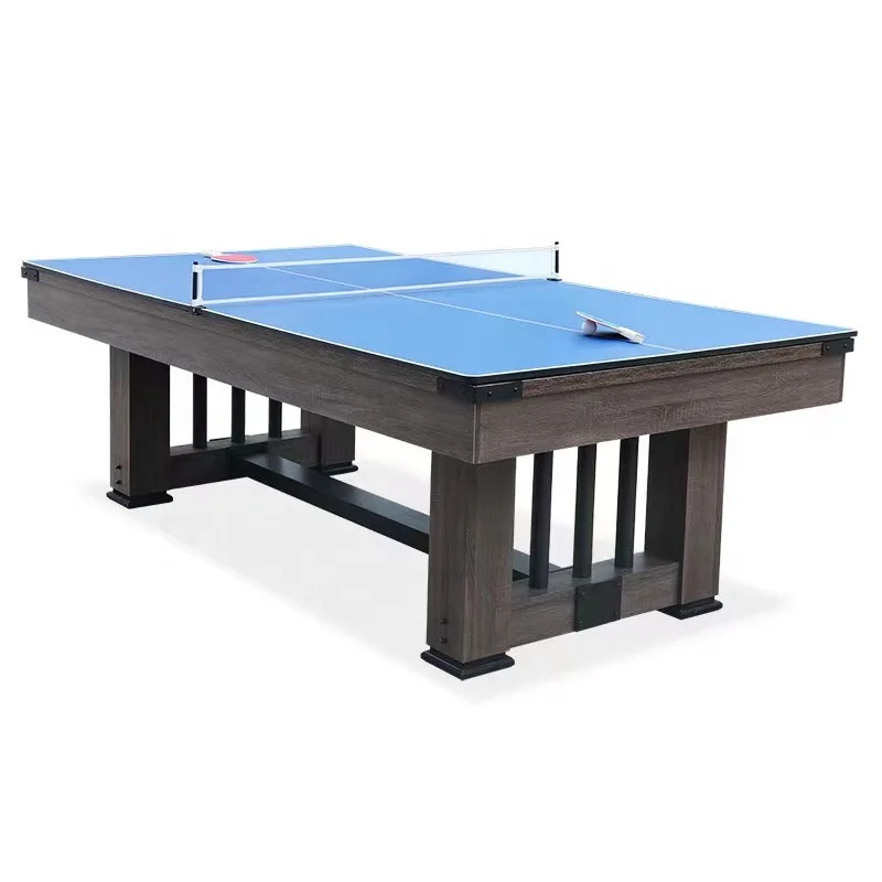 8FT 3 in 1 Rome Style Billiard Pool  Table With Table Tennis Board and Meeting Table Top