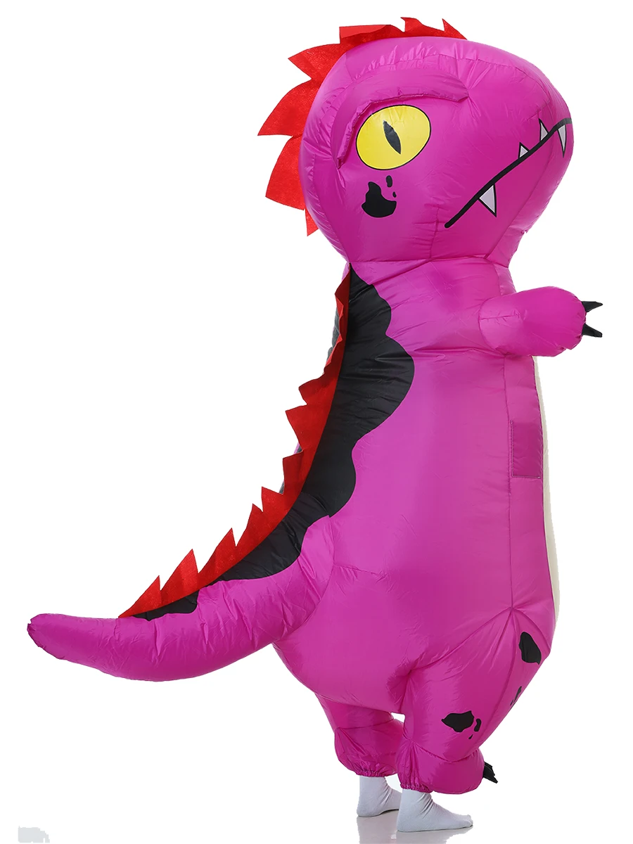 

JYZCOS T-Rex Dinosaur Inflatable Costume Cartoon Head-turning Dinosaur Fancy Mascot Anime Halloween Costume For Adult