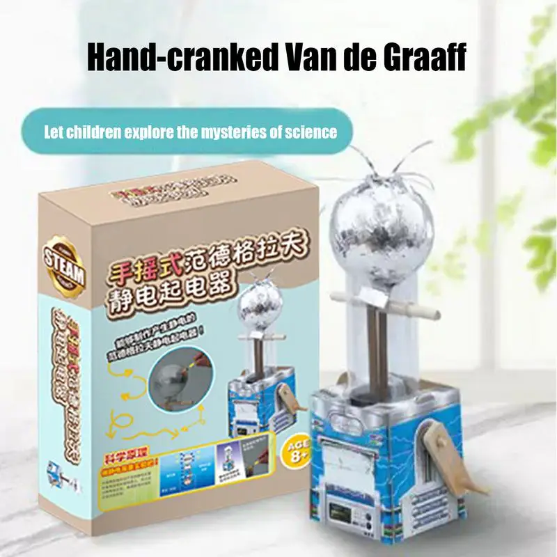 

Children Generator Experiment Toy Interactive Hand Cranked Generator Kit Electricity Education Experiment Boosts Children