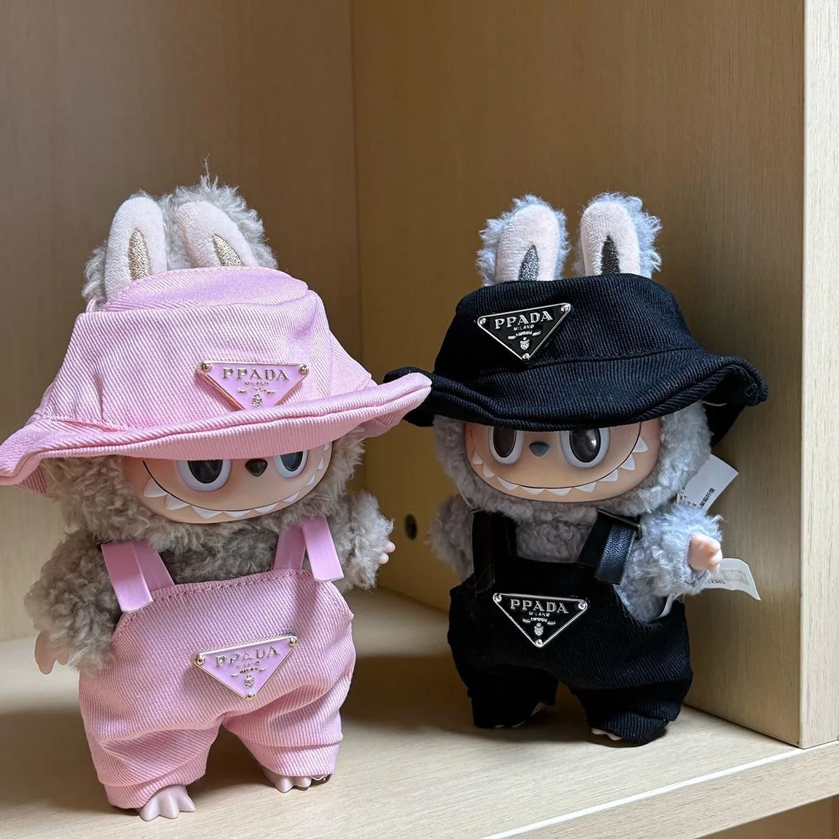 

For 17cm Labubu Doll Clothes Fashion Clothes Hoodies Doll Clothes Color Match Hoodies Dolls Accessories