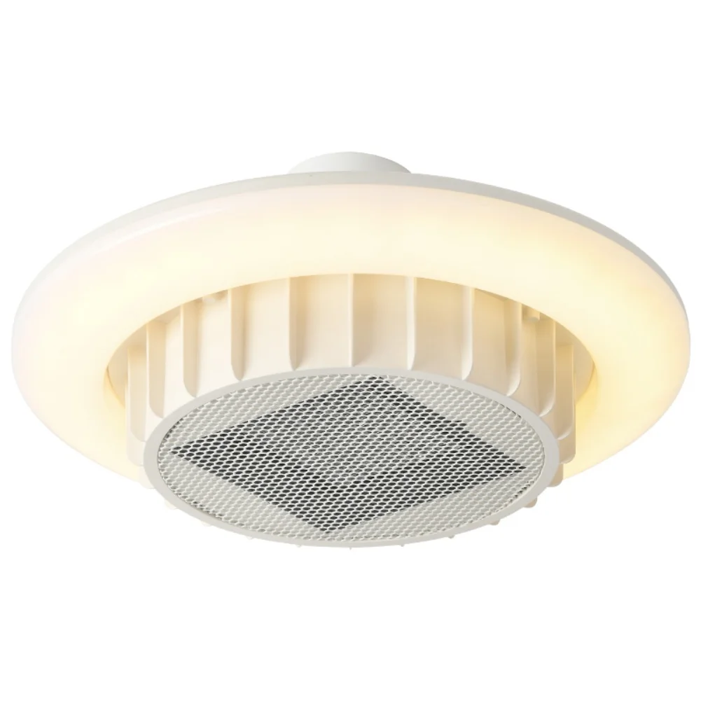 1200W E27 Electric Heating Fan Light with Remote 3 Speed Ceiling Mounted Heater for Bathroom Bedroom Dining Room