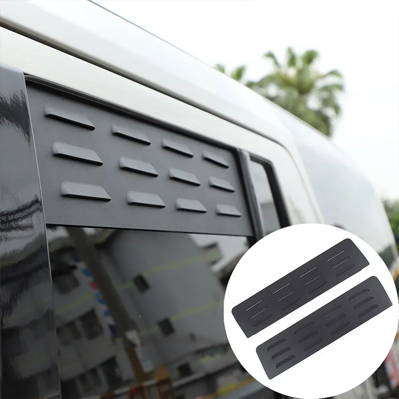 Aluminum Alloy Car Rear Side Window Ventilation Panel Decoration Accessories For Land Rover Discovery 3 4 LR3 LR4 2004-2016