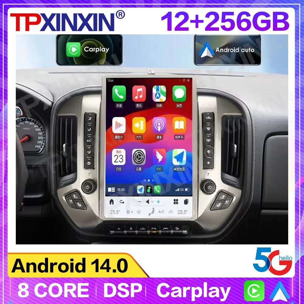 

14,4-дюймовый дисплей Qualcomm Android AI для Chevrolet Silverado GMC 2014-2019, автомобильный радиоприемник, мультимедийный плеер, головное устройство Navi, авто Carplay