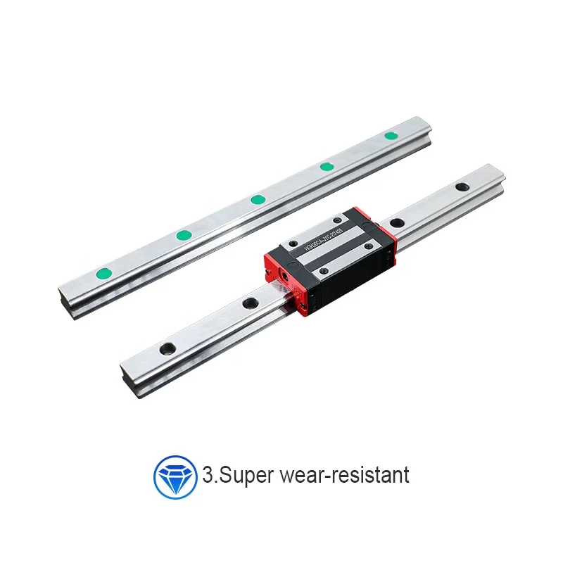 HLTNC Hoge Kwaliteit Lineaire Gids HGR20 L100mm tot 4000mm Met HGH20CA of HGW20CC Cnc Rail Blok Lineaire Blok CNC onderdelen
