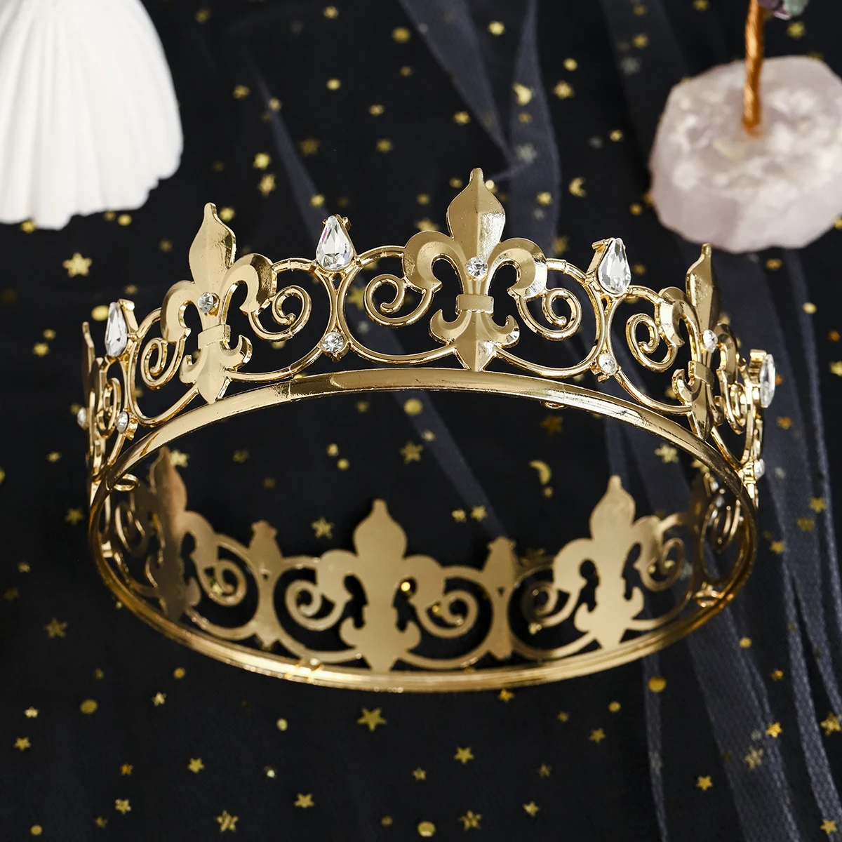 

Королевская полная королевская корона, металлические короны и диадемы для мужчин, украшения для свадьбы, дня рождения, выпускного вечера, головные уборы с короной, аксессуары для волос
