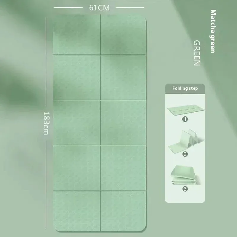 1830*600*8 مللي متر اليوغا حصيرة اتسعت سميكة عدم الانزلاق اللياقة البدنية الوجهين المضادة للانزلاق طوي مزدوجة بولي كلوريد الفينيل الرقص الطفر حبل اللياقة البدنية #3