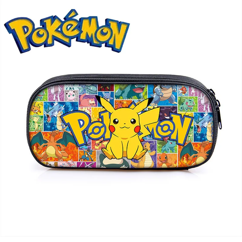 Pokemon pencil bag Pikachu periferiche cancelleria per bambini astuccio portaoggetti pokemon astuccio monostrato regalo di compleanno