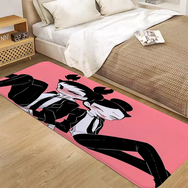 Anime Rug S-Pucca And Garus Entrance Door Doormat Carpets for Living Room Floor Bathroom Carpet Veranda Floor Mat Custom Rug