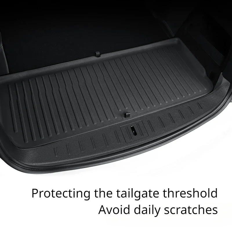 Trunk Protector Guard For Tesla Model X S Anti-Scratch Mat Rear Cargo Threshold Sill Cover Bumper ABS Organizer Pad Accessories