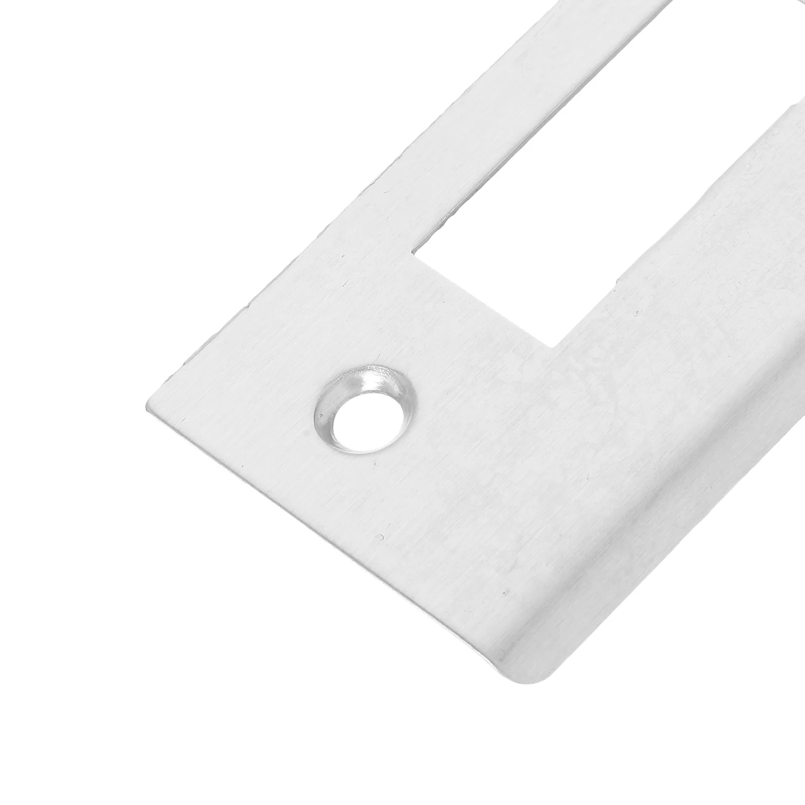 6개 스테인리스 스틸 도어 스트라이크 플레이트 3.15 X 1.57 인치 내부 도어용 내구성 있는 잠금 강화 유니버설 핏