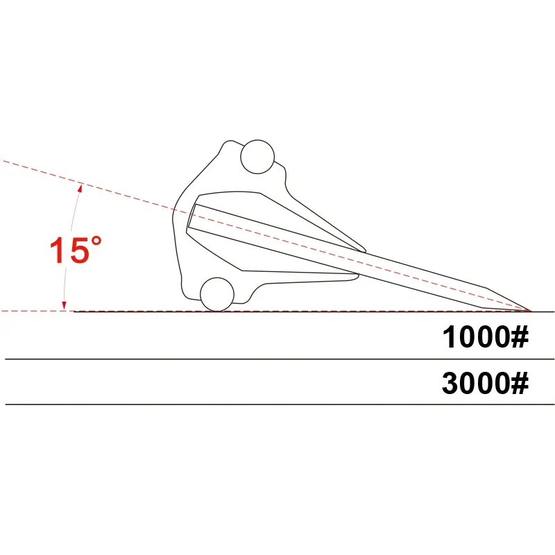 Guide d\'angle de pierre à aiguiser professionnel, accessoires de pierre à aiguiser, outil de cuisine, partenaires, aiguiseur, pas d\'emballage,