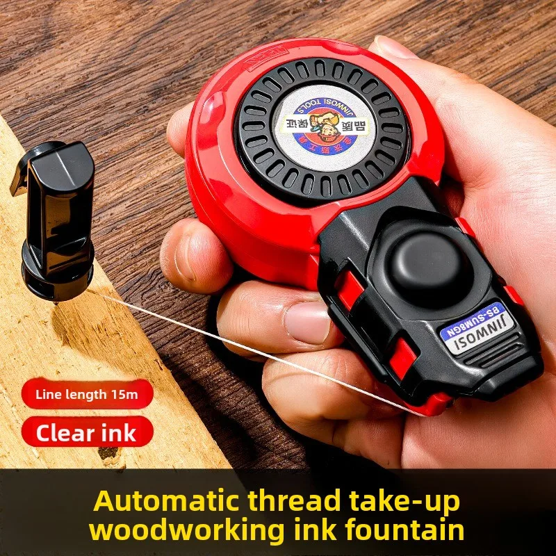 

Woodworking Tool Carpenter Manual Ink Marker Scriber With Chalk Lines Professional Wood Working Scriber Drawing Line Marker