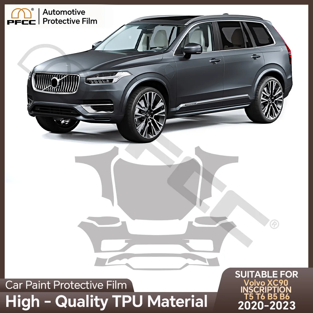 Pre-cut For Volvo XC90 INSCRIPTION T5 T6 B5 B6 2020-2023 PPF Clear Bra 8.5Mil TPU Paint Protection Film Car Body Anti-scratch