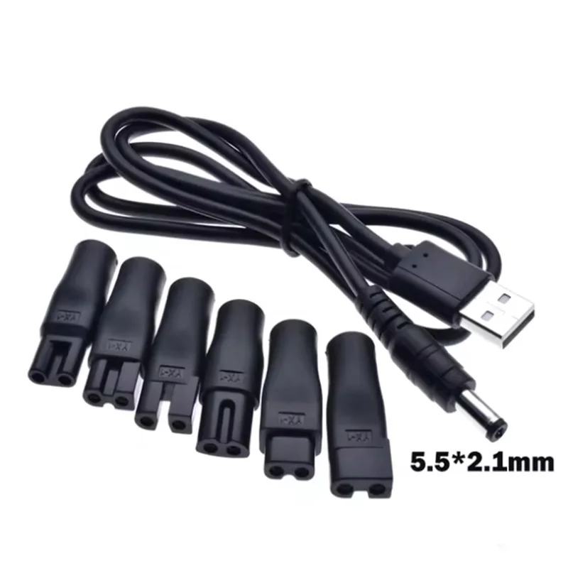

shaver and charging line adapte 5V Replacement Charger USB Adapter Cable Suitable for All Kinds of Electric Hair Clippers