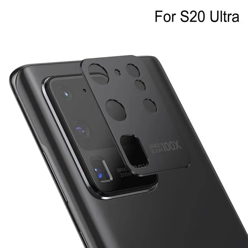 Camera Lens Protector Protector Film, Metal Rear Lens Protection Ring, Case para Galaxy S20 Plus, S20 Ultra