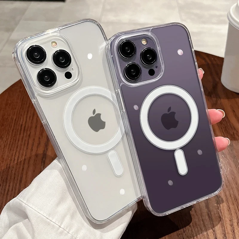 Shockproof Transparent Simple Fashion Couple Phone Case Suitable for iPhone 15 14 13 12 11ProMax X XR XS Hard Cover image 2