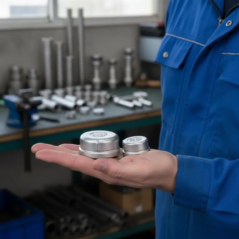304 Stainless Steel Inner Wire Pipe Cap, Plug, Hood, Internal Thread, 1/2' 1/8' 1/4' 3/8' 1in 1.2in 1.5in Pipe Connector