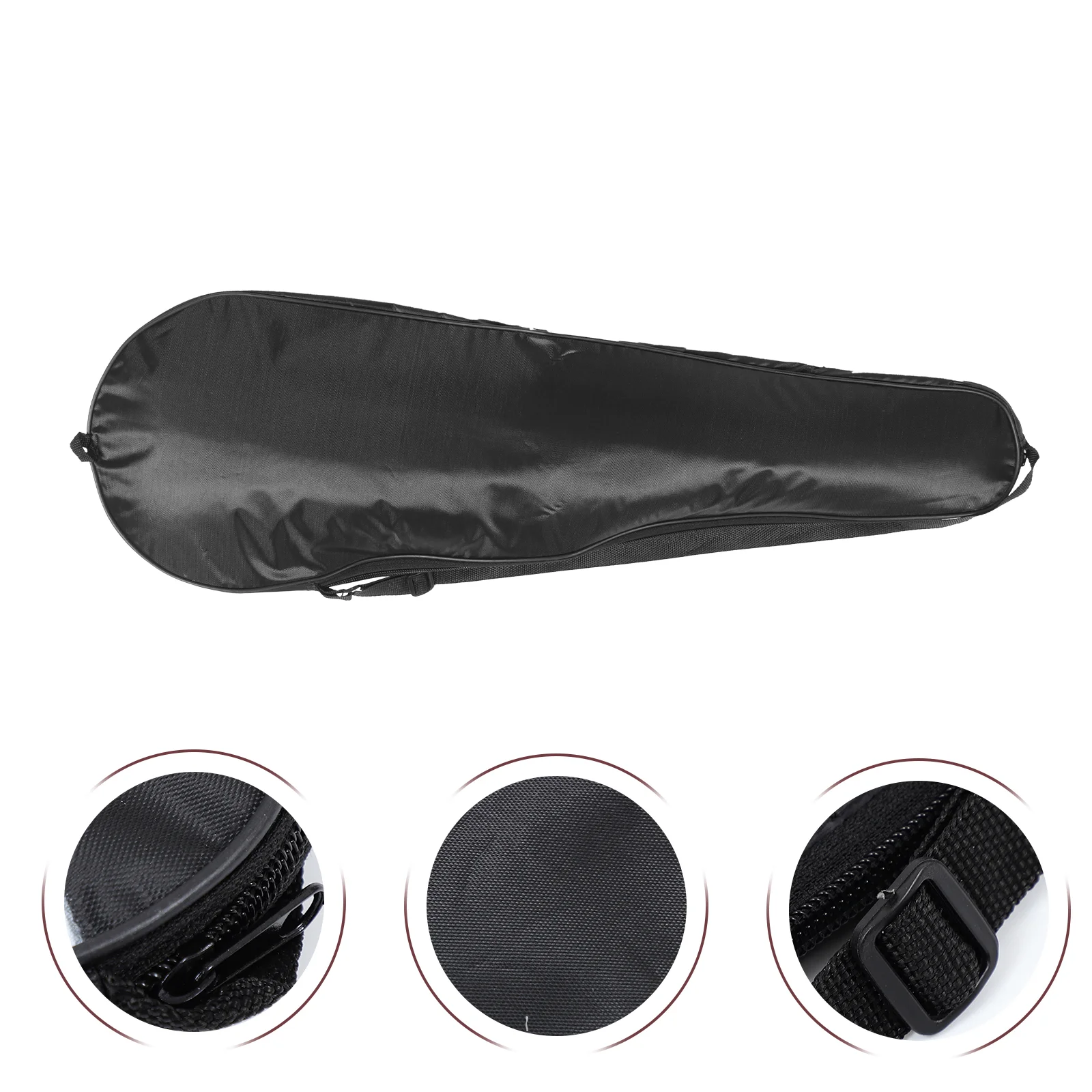 

Badminton Shuttlecocks Racket Bag Reusable Shoulder Bags Accessories Black Outdoor Pouch