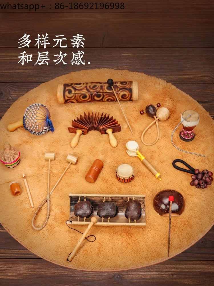 Bedoro Wood Dance Bell Agogo Natural Plant Nutshell ASMR Yoga Sound Therapy Percussion Instrument
