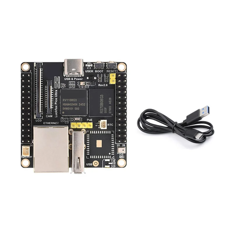 

ABZW For Luckfox Pico Ultra RV1106 Linux Micro Development Board Featuring ARM Cortex-A7 CPU, NPU& ISP Processing Units Processo