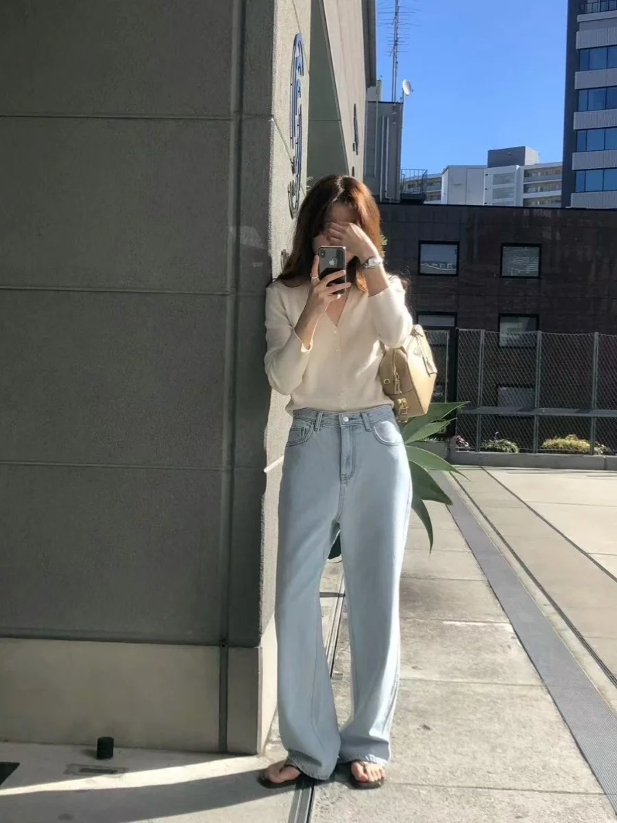 

Loose High Waist Wide Leg Jeans Women's Casual Trousers Spring 2026 Dongda Gate New Sle Comfortable Cotton Long Pants