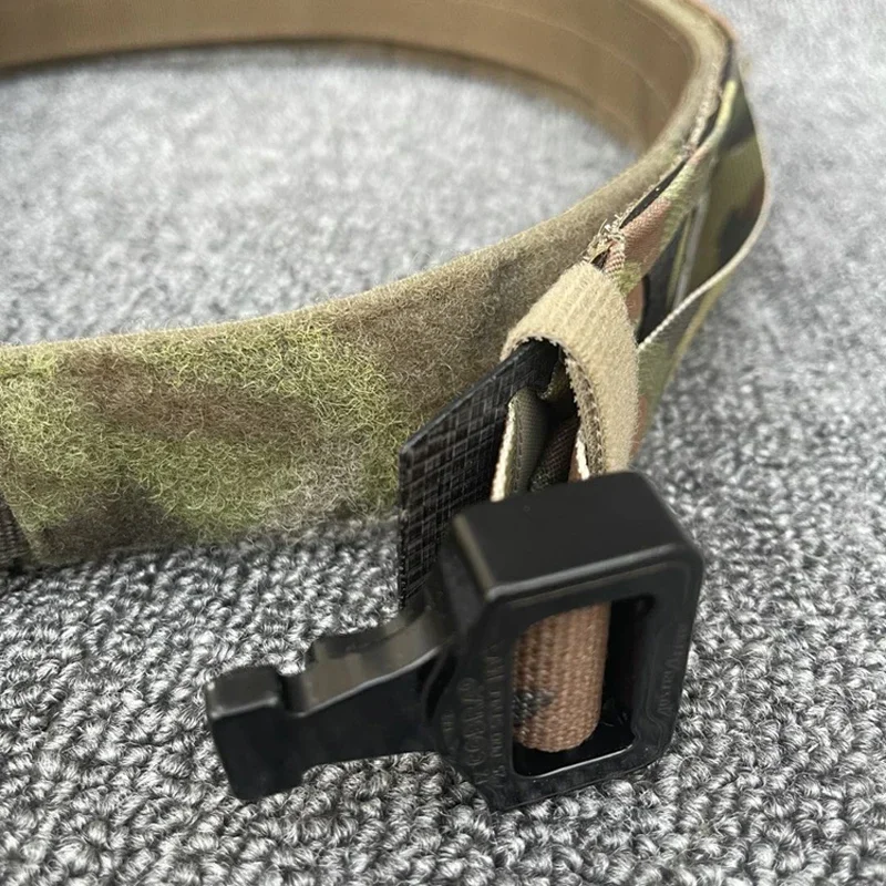 DulBelt-Ceinture de combat Airsoft Multicam pour homme, équipement de chasse à dégagement rapide, tir, Molle, 2 pouces