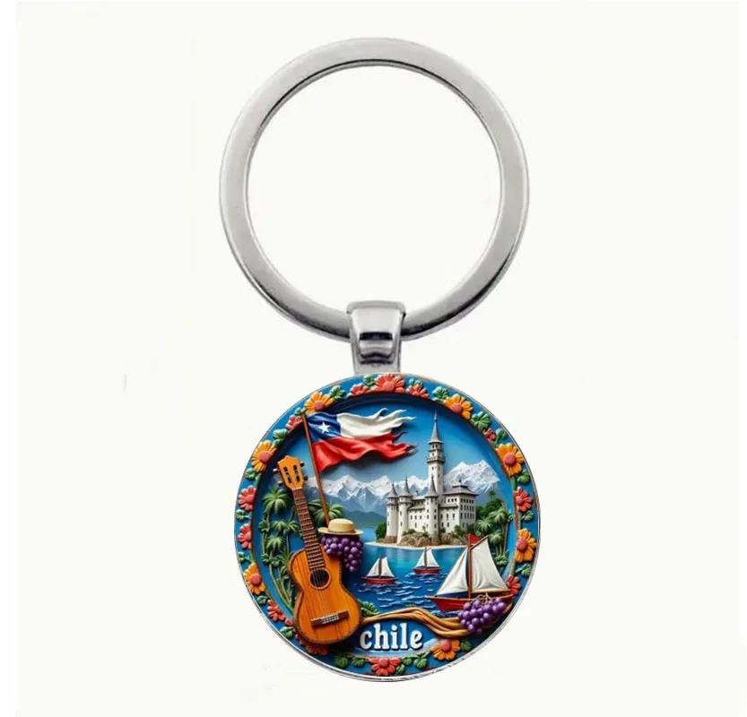 Ретро-чилийский-культурный-брелок-сувенир-с-чилийским-флагом-гитарой-виноградом-и-дизайном-vi-n-a-del-mar-ca