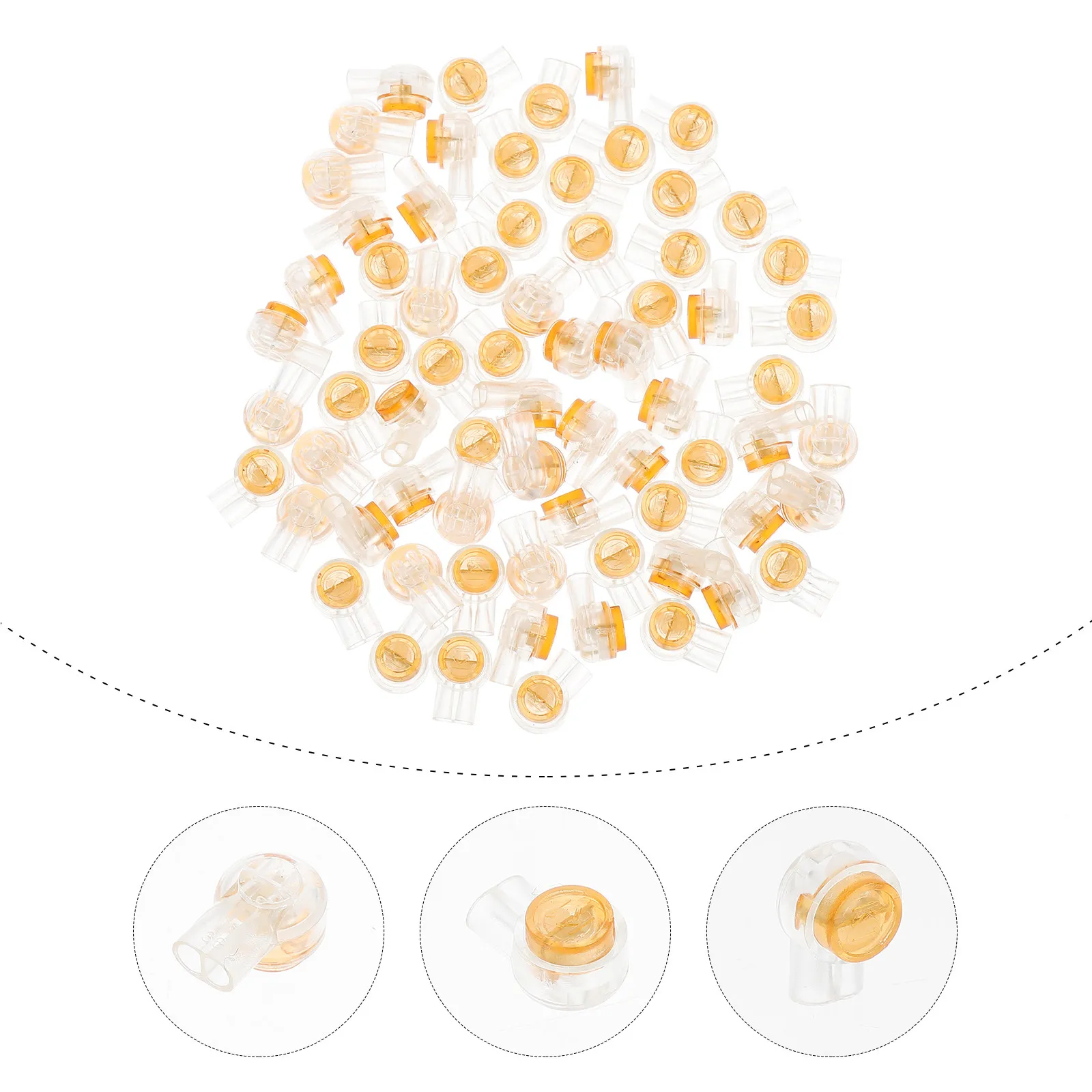 200Pcs Gel Filled Connectors For Outdoor Cable Connection Electrician Airtight Wire Terminal Compact Phone Network