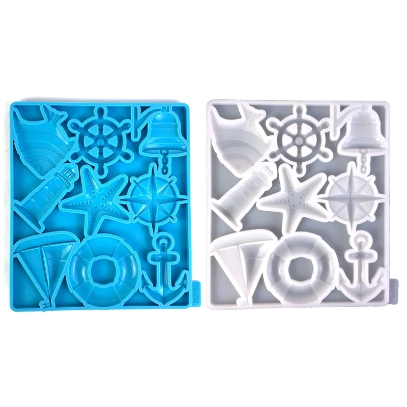 Ocean Patterns Multi-Functional Silicone Mold for DIY and Culinary Enthusiasts