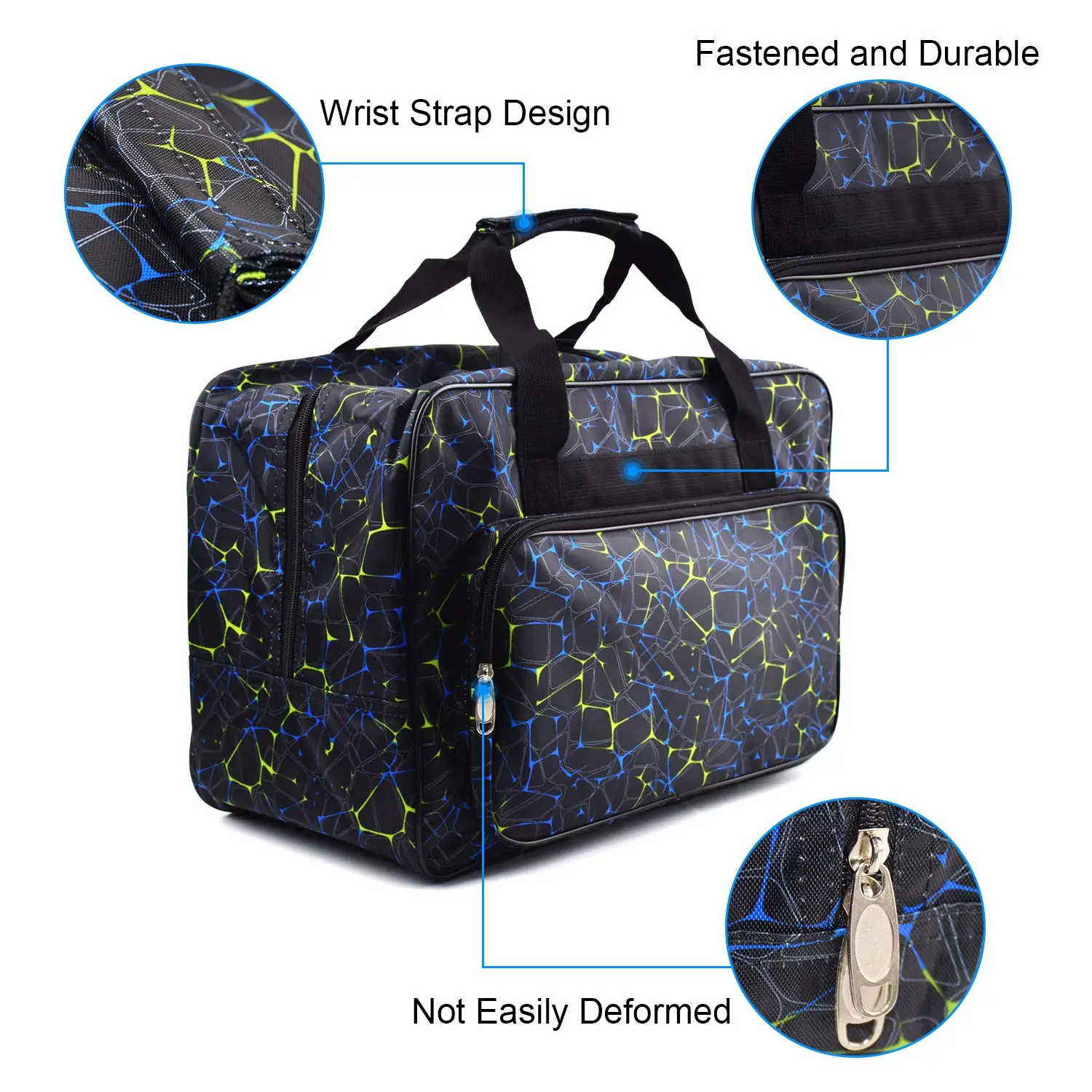 Sewing Machine Carrying Case, Universal Tote Bag with Shoulder Strap Compatible with Most Standard Singer, Brother, Janome