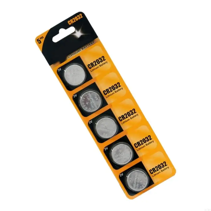H7BE 5/10pcs CR2032 Button Cell Battery 3V كثافة طاقة عالية للإلكترونيات