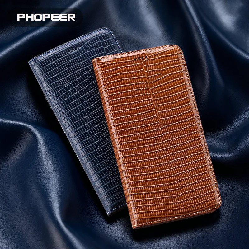

Luxury Genuine Leather Case for Samsung Galaxy S25 S24 S23 S22 S21 S20 Ultra FE Edge S10 S10e S9 Plus phone case Classic Lizard