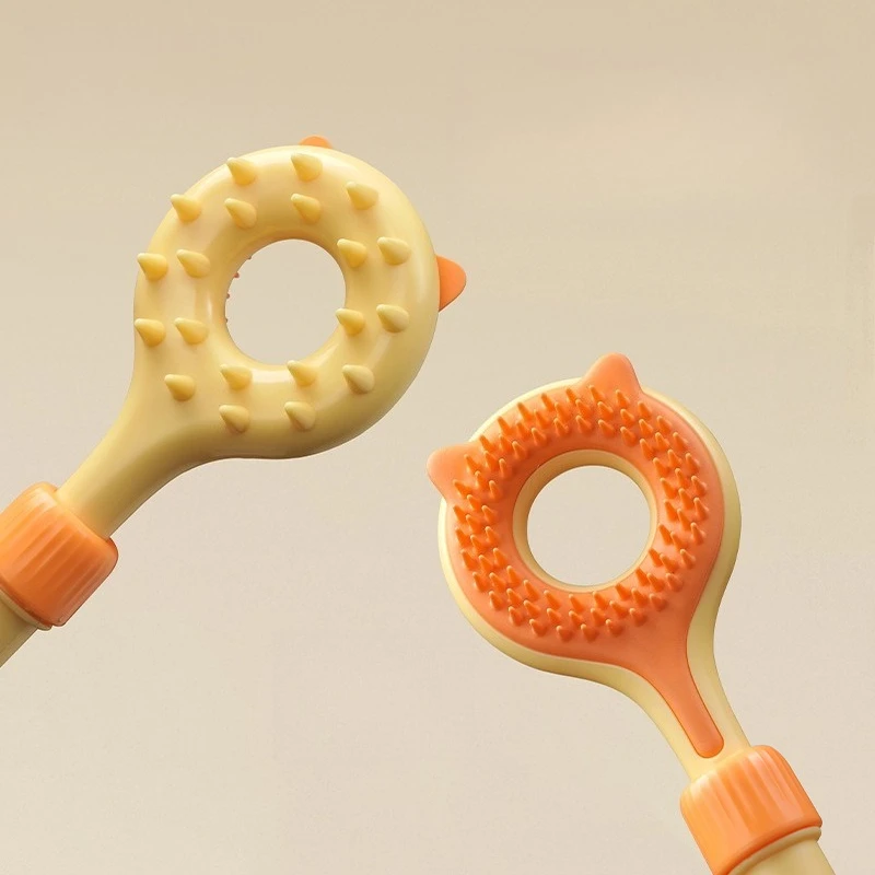 1pc Retractable Pet Itch Scratcher Double-Sided Massager Cat Teaser Stick Cat Toy Scratch and Itch Two-in-One Scratcher