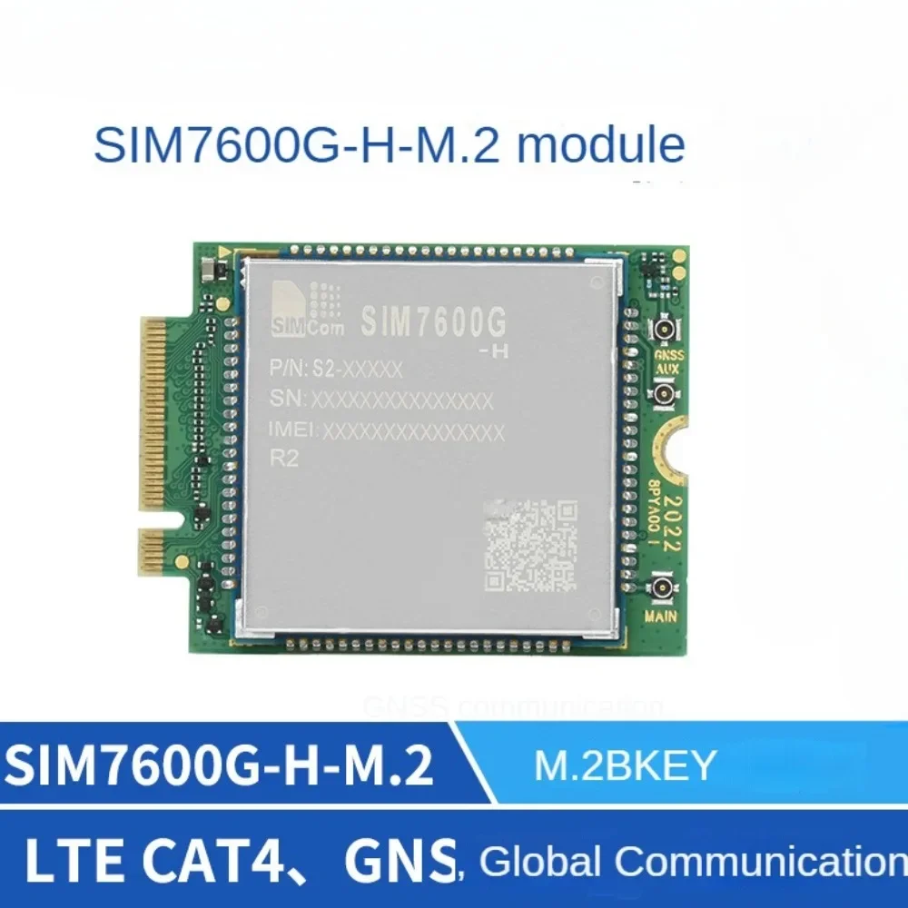 SIM7600G-H-M.2 Simcom Originele 4G Lte Cat-4 Module Globale Dekking Gnss Ondersteuning M.2 B Sleutel Connector LTE-TDD Hspa + Gsm Gprs Edge