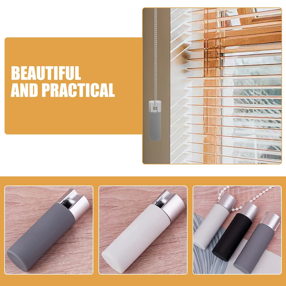 3 pezzi pesi per cavi per tende da finestra tirare la maniglia dell'estremità accessori per tende a rullo finitura opaca antiscivolo miglioramento della stabilità